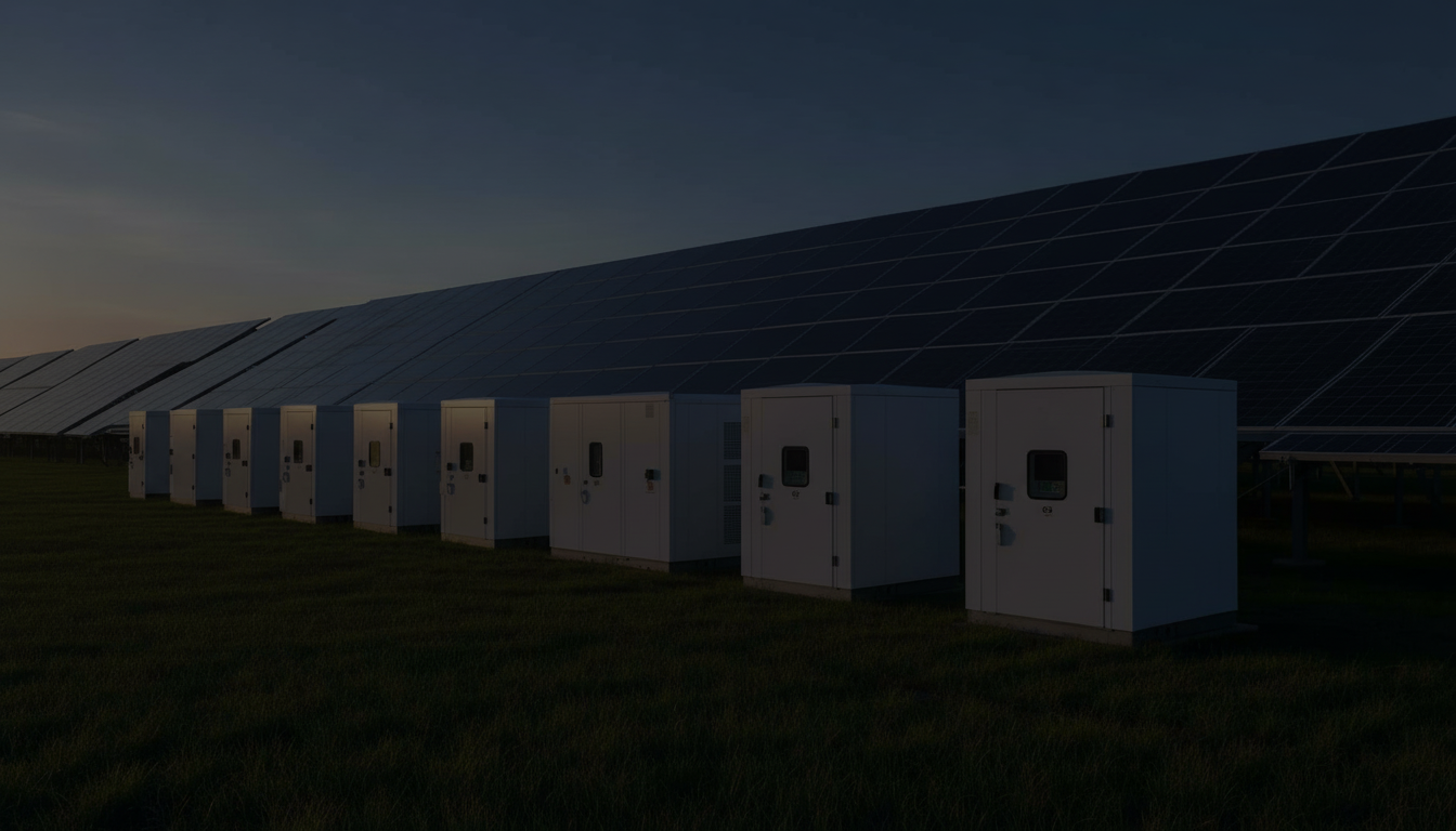 Battery storage units optimized by Solship AI energy trading platform for BESS revenue maximization